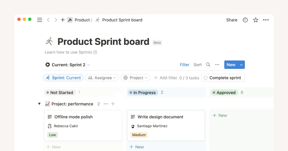 Cómo los equipos de producto y desarrollo usan Notion para planificar sprints