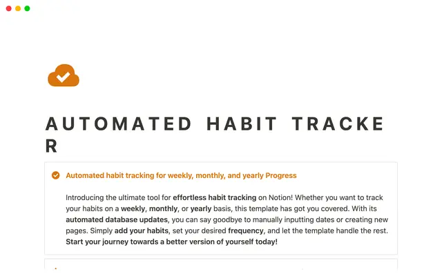 Automated Habit Tracker